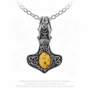 Amber Dragon Pendant